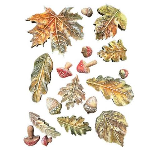 Stamperia Whispering Woods A5 Soft Mould Leaves (K3PTA5676)