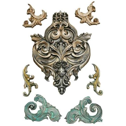 Stamperia Art Stories A4 Big Silicon Mould Frieze and Corners (KACMA404) - Postage as per Actual