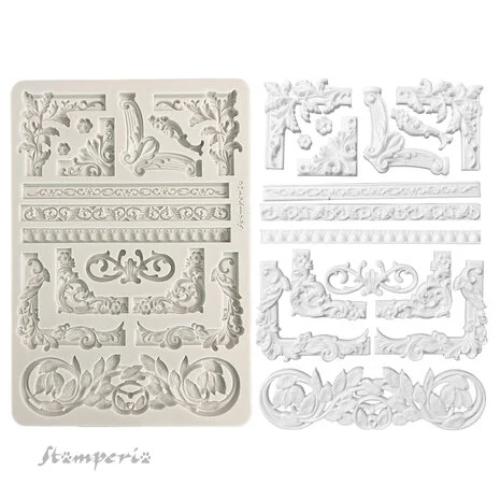 Stamperia Art Stories A4 Big Silicon Mould Frames (KACMA405) - Postage as per Actual