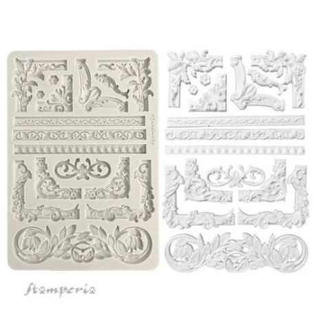 Stamperia Art Stories A4 Big Silicon Mould Frames (KACMA405) - Postage as per Actual