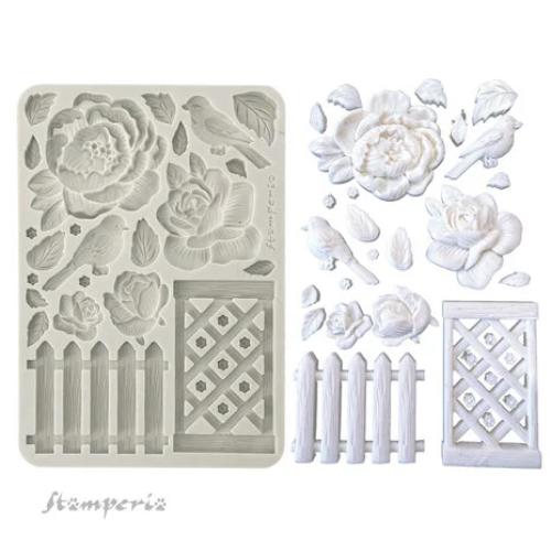 Stamperia House of Roses A5 Silicon Mold Fence (KACMA559)