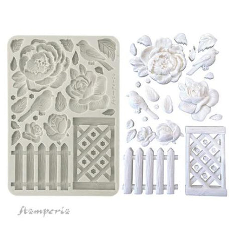 Stamperia House of Roses A5 Silicon Mold Fence (KACMA559)