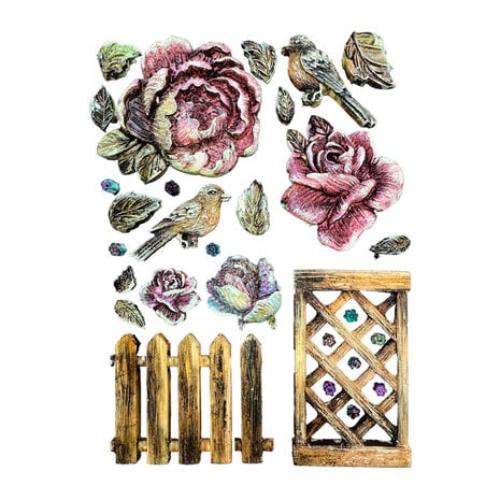 Stamperia House of Roses A5 Silicon Mold Fence (KACMA559)