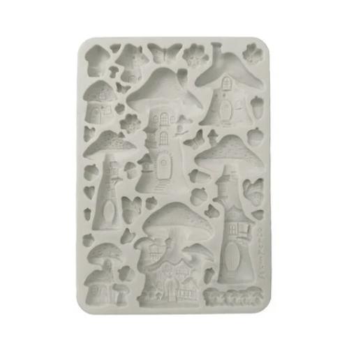 Stamperia Hidden Grove A5 Silicon Mold Mushroom House (KACMA574)