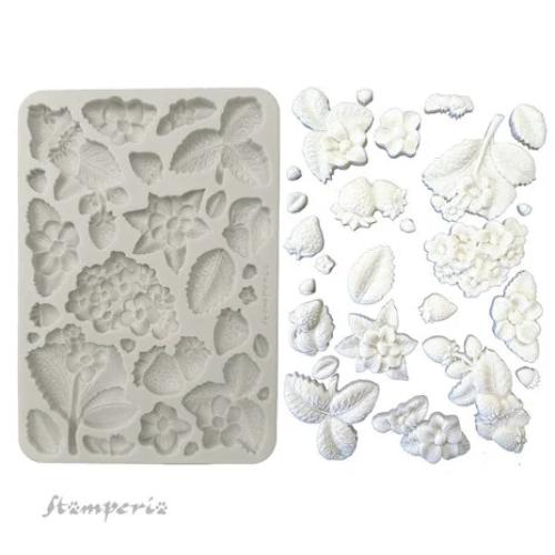 Stamperia Hidden Grove A5 Silicon Mold Strawberries (KACMA575)