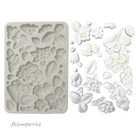 Stamperia Hidden Grove A5 Silicon Mold Strawberries (KACMA575)