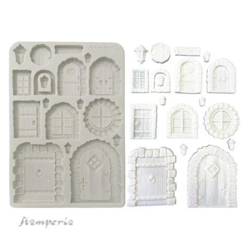 Stamperia Hidden Grove A5 Silicon Mold Door and Window (KACMA576)