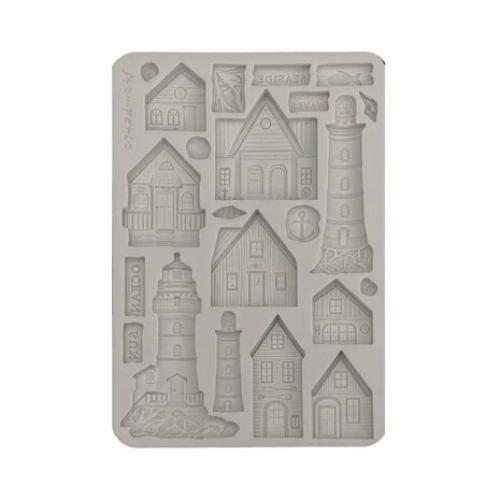 Stamperia Silent Sea A5 Silicon Mould Houses and Lighthouse (KACMA577)