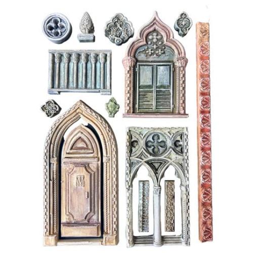 Stamperia Venice City of Art A5 Silicon Mould Architecture (KACMA582)
