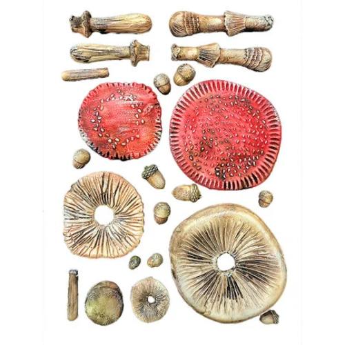 Stamperia Whispering Woods A5 Soft Mould Mushrooms 3D (KACMA588)