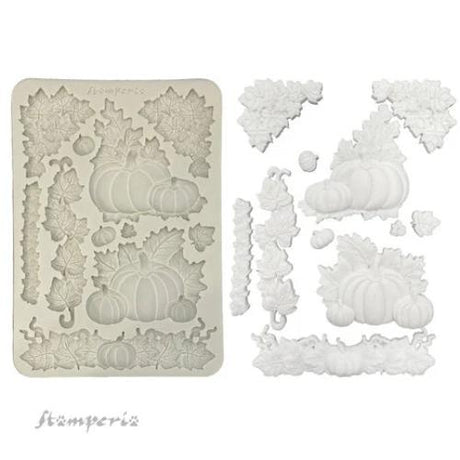 Stamperia Whispering Woods A5 Soft Mould Pumpkins (KACMA589)