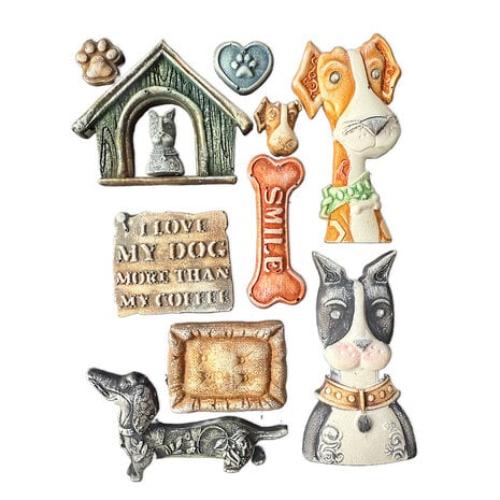 Stamperia Furry Friends A5 Silicon Mould I Love My Dog (KACMA590)