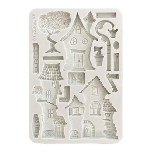 Stamperia Furry Friends A5 Silicon Mould Houses (KACMA592)