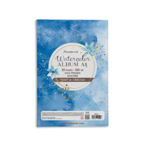 Stamperia Watercolor A5 Album (20pcs) (KAJF01)