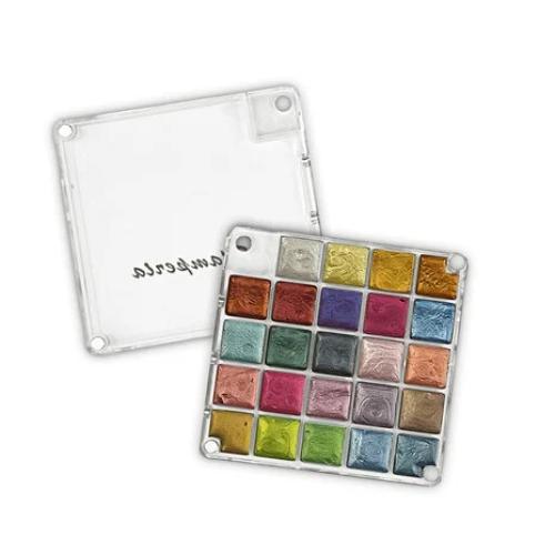 Stamperia Watercolors Metallic Paint Set (24pcs) (KAJKIT02)