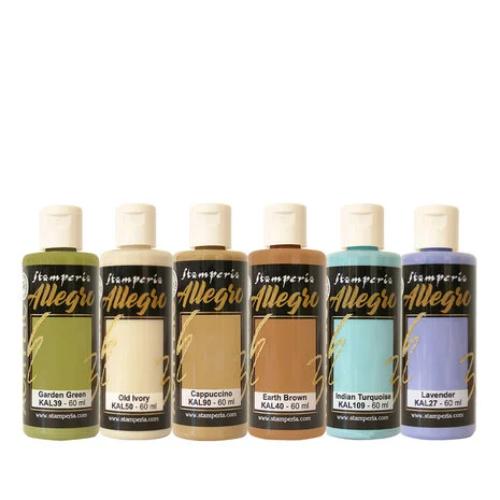 Stamperia Herbarium Silvae Allegro Paint Kit (6pcs) (KALKIT68) - Postage as per Actual