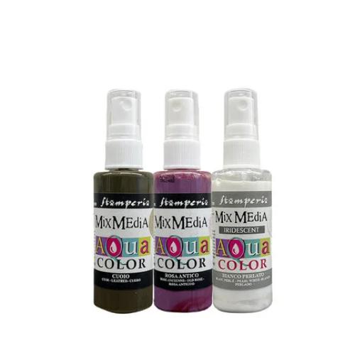 Stamperia Quiet Days Aquacolor Paint Kit (3pcs) (KAQXQD)