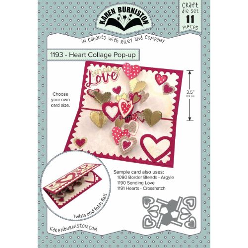 Karen Burniston - Heart Collage Pop-up