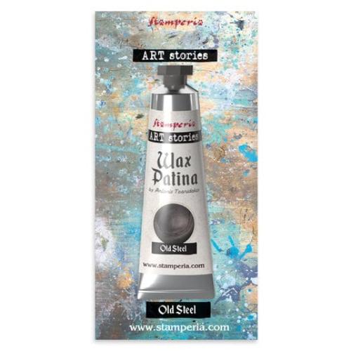 Stamperia Art Stories Wax Patina Old Steel 40ml (KECW01)