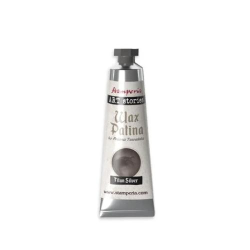 Stamperia Art Stories Wax Patina Titan Silver 40ml (KECW04)