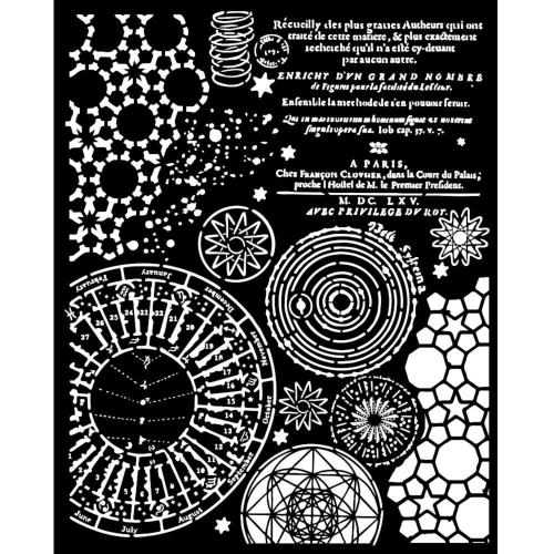 Stamperia Fortune Thick Stencil 20x25cm Macrocosm Mixed Patterns (KSTD162)