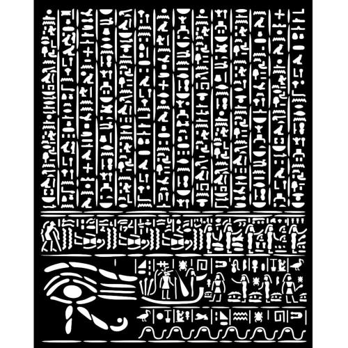 Stamperia Fortune Thick Stencil 20x25cm Egypt (KSTD163)