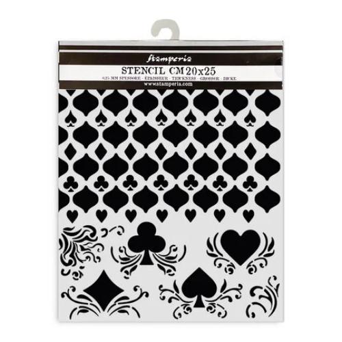 Stamperia Master of Magic Thick Stencil 20x25cm Cards Pattern (KSTD174)