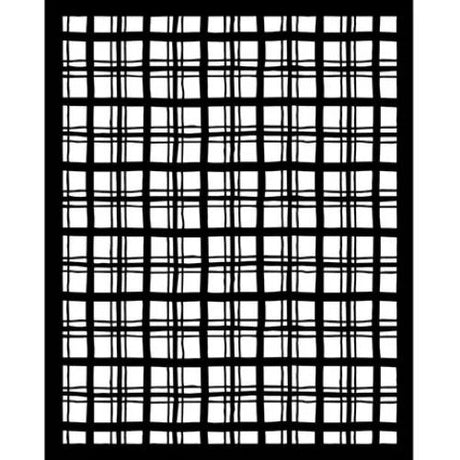Stamperia Whispering Woods Thick Stencil 20x25cm Tartan Pattern (KSTD186)