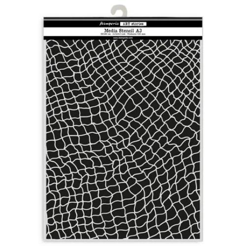 Stamperia Art Stories A3 Big Stencil Fishing Net (KSTDA3009) - Postage as per Actual