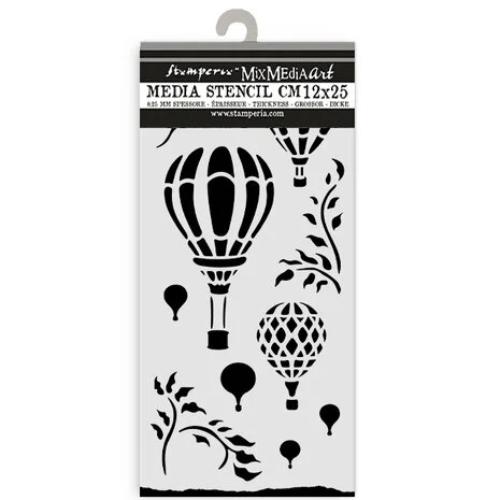Stamperia Timeless Thick Stencil 12x25cm Air Balloons (KSTDL119)