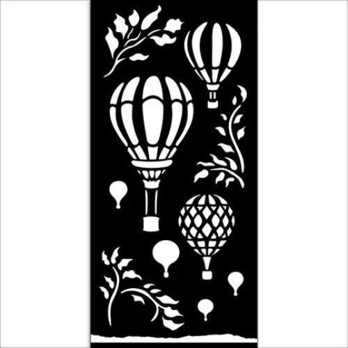 Stamperia Timeless Thick Stencil 12x25cm Air Balloons (KSTDL119)