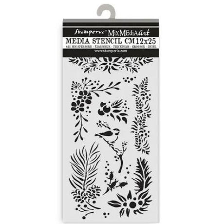 Stamperia The Owl's House Thick Stencil 20x25cm Branches (KSTDL127)