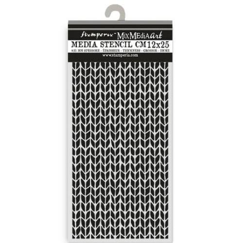 Stamperia Whispering Woods Thick Stencil 12x25cm Knitting Pattern (KSTDL129)