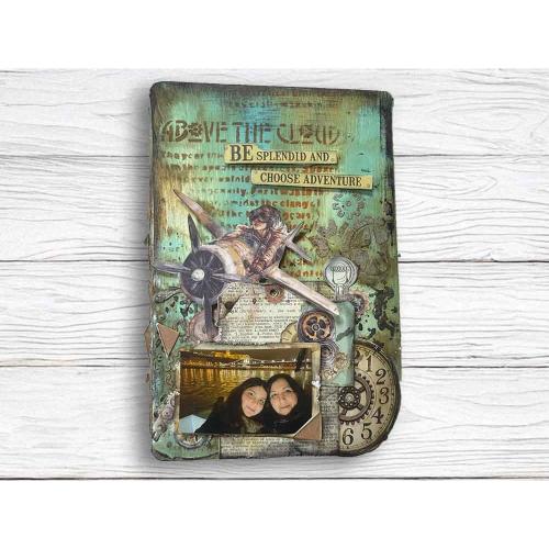 Stamperia Voyages Fantastiques Thick Stencil 12x25cm Mechanisms (KSTDL131)