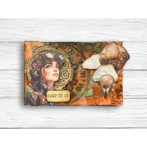 Stamperia Voyages Fantastiques Thick Stencil 12x25cm Mechanisms (KSTDL131)