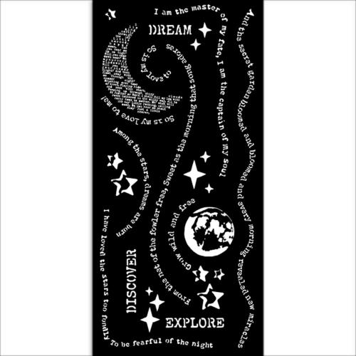 Stamperia Create Happiness Secret Diary Thick Stencil 12x25cm Dream (KSTDL93)