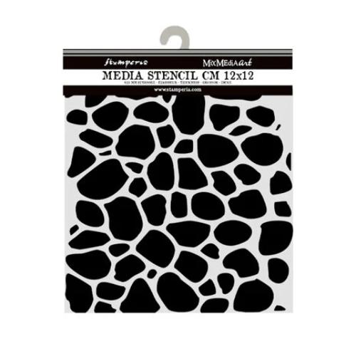 Stamperia Hidden Grove Thick Stencil 12x12cm Stone Pattern (KSTDS30)
