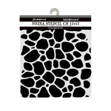 Stamperia Hidden Grove Thick Stencil 12x12cm Stone Pattern (KSTDS30)