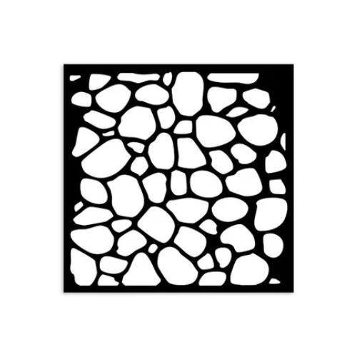 Stamperia Hidden Grove Thick Stencil 12x12cm Stone Pattern (KSTDS30)