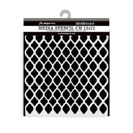 Stamperia Timeless Thick Stencil 12x12cm Net Texture (KSTDS48)