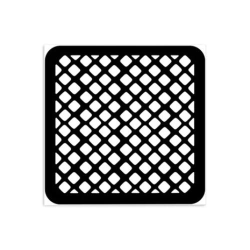 Stamperia Candy Christmas Thick Stencil 12x12cm Waffle Attern (KSTDS50)