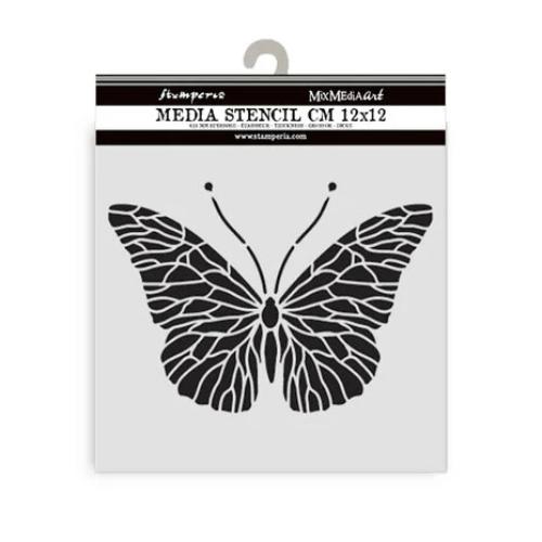 Stamperia Quiet Days Thick Stencil 12x12cm Butterfly (KSTDS65)