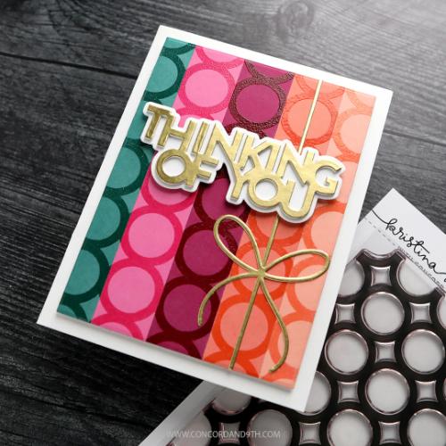 Concord & 9th - Bold Circles Background Stamp (6 x 6)
