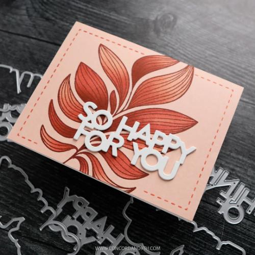 Concord & 9th - Long Line Leaves Stamp Set (6 x 8)