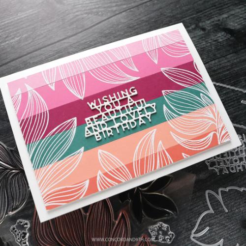 Concord & 9th - Long Line Leaves Stamp Set (6 x 8)