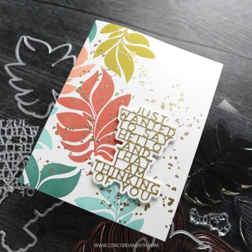 Concord & 9th - Long Line Leaves Stamp Set (6 x 8)