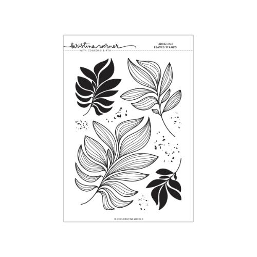 Concord & 9th - Long Line Leaves Stamp Set (6 x 8)