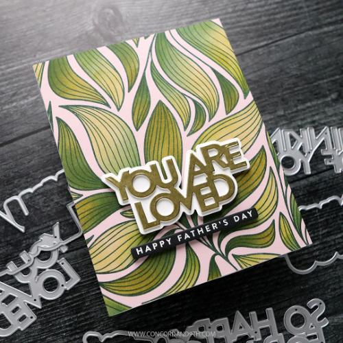 Concord & 9th - Long Line Leaves Stencil Pack (6 qty; 6 x 6)