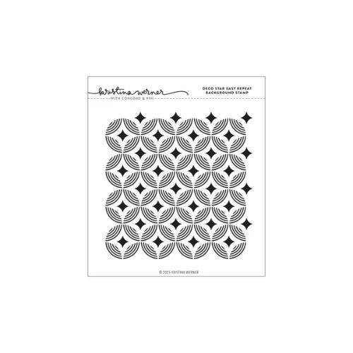 Concord & 9th - Deco Star Easy Repeat Background Stamp(6x6)