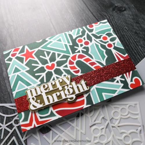 Concord & 9th - Holiday Icons Stencil Pack (6 qty; 6x9)